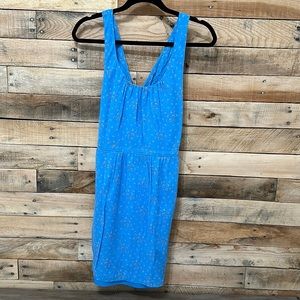 Madewell Women’s Silk Summer Dress with Twist Detail and Back Cutouts